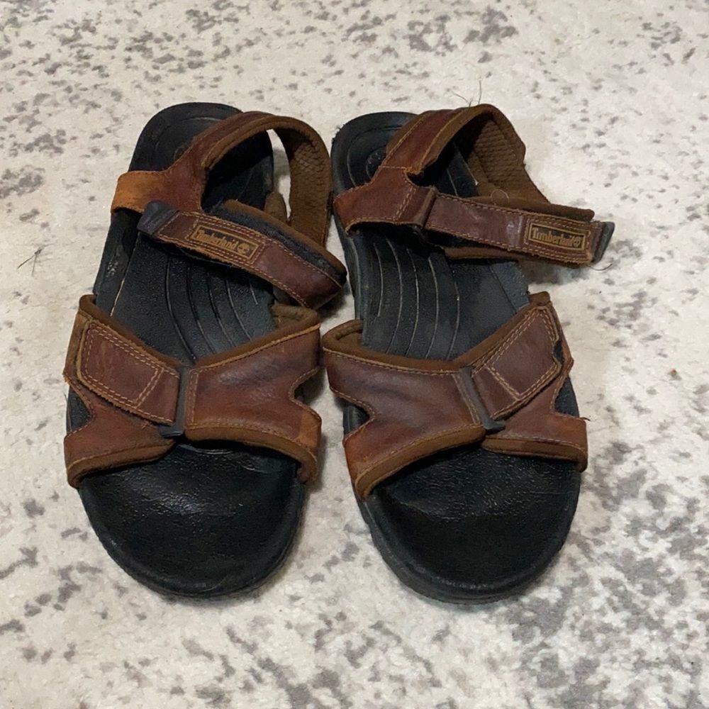 Timberland hiking leather sandals size 12 GUC
